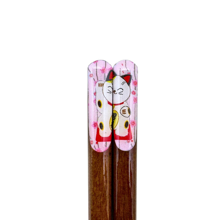 Neko Sakura to Momoiro Hashi (猫桜と桃色箸) - "Cat Cherry Blossoms and Peach Colored" Chopsticks