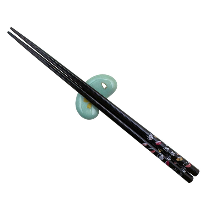 Hakka to Kin'iro Kaede Hashioki (ハッカと金色楓箸置き) - "Mint and Gold Maple" Chopstick Rest