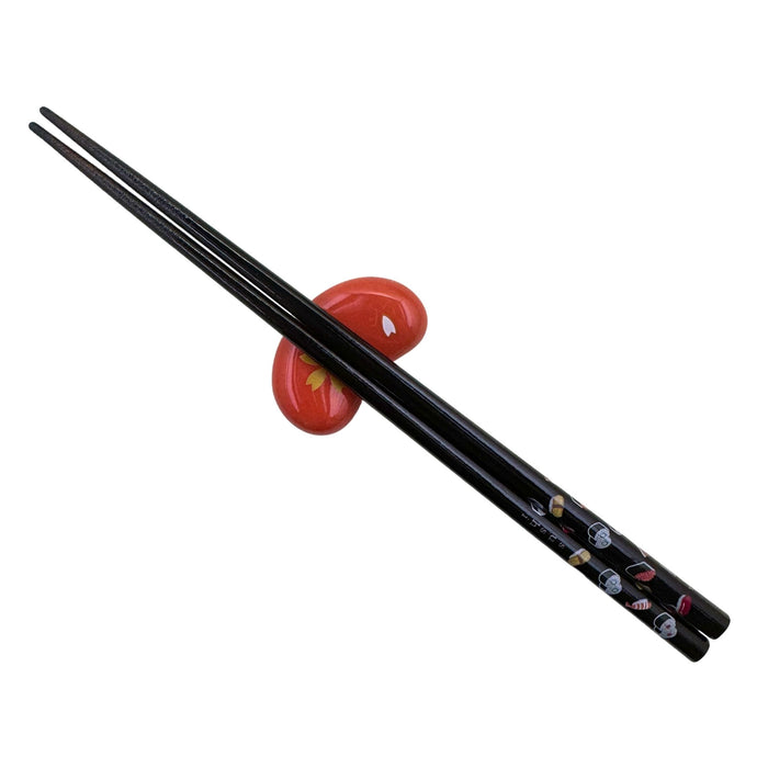 Aka to Kin'iro Kaede Hashioki (赤と金色楓箸置き) - "Red and Gold Maple" Chopstick Rest