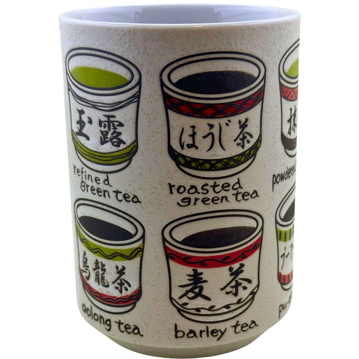 Nihon no Ocha Shurui Kappu (日本のお茶種類カップ) - "Varieties of Japanese Tea" Cup