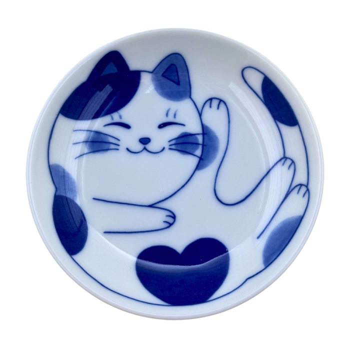 Ai no Messeji Neko Sara (愛のメッセージ猫皿) - "Love Message Cat" Plate