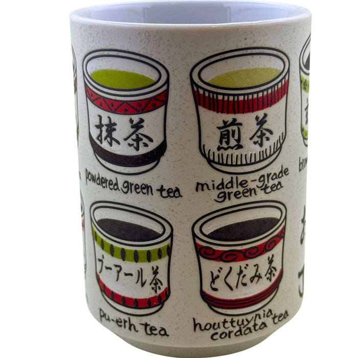 Nihon no Ocha Shurui Kappu (日本のお茶種類カップ) - "Varieties of Japanese Tea" Cup