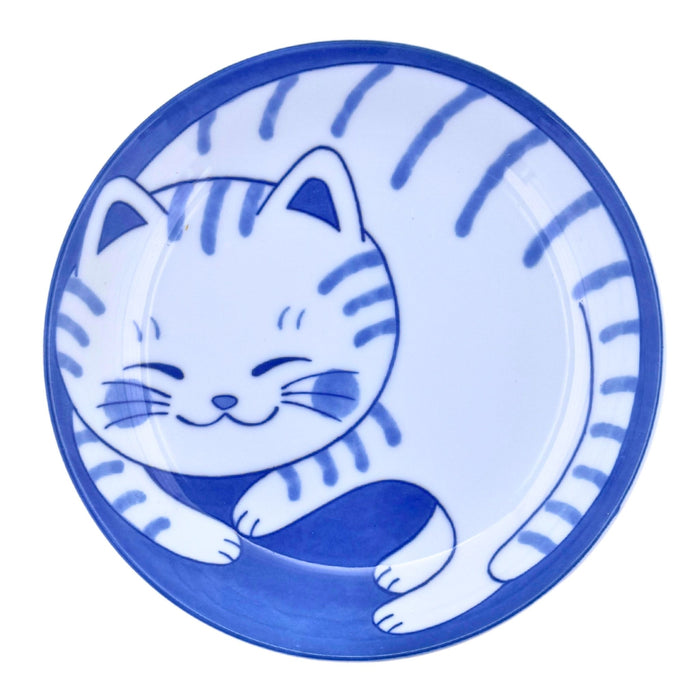 Nemureru Neko no Sara (眠れる猫の皿) - "Sleeping Cat" Plate