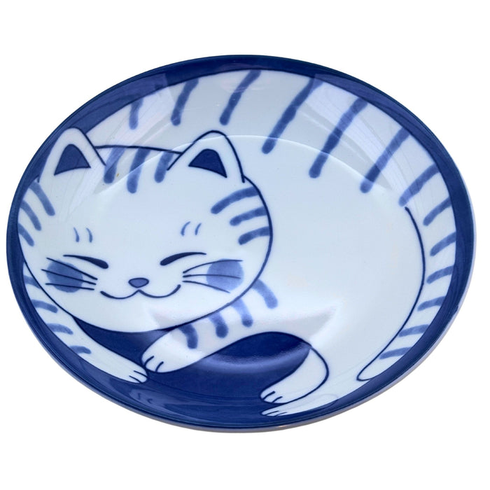 Nemureru Neko no Sara (眠れる猫の皿) - "Sleeping Cat" Plate